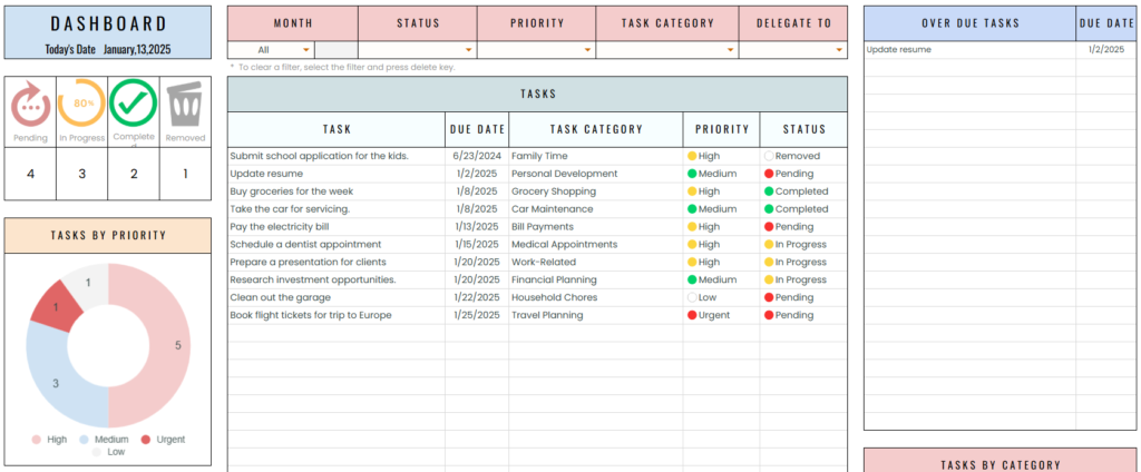 To-Do List - B (1.0) - Filter Section